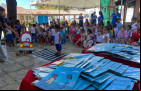 As ações educativas na Creche Mãe de Deus ocorreram no sentido de de conscientizar as crianças sobre segurança no trânsito desde a infância.