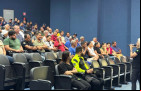 Durante o Maio Amarelo, as ações educativas recebem maior visibilidade, acompanhando a mobilização nacional, mas o trabalho de educação para o trânsito da ASTT ocorre ao longo de todo o ano