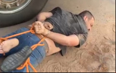 Motorista precisou ser contido para não fugir do local do acidente 