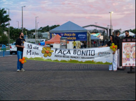 Embora o CREAS e outras instituições municipais realizem ações ao longo do ano para combater a exploração e abuso sexual, no mês de maio, a mobilização é intensificada