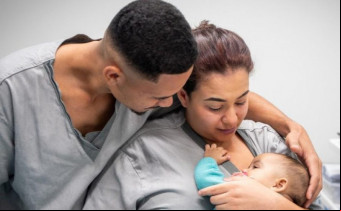 Bebê recebe a infusão do zolgensma no Hospital da Criança de Brasília